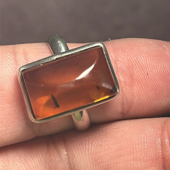 Stunning vintage amber ring - Picture 6 of 9